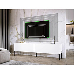 3xeliving Meuble TV Blanc pas cher