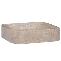 vidaXL Lavabo Gris 40x40x10 cm Marbre