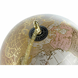 Globe terrestre DKD Home Decor Marron Doré Colonial 22 x 20 x 33 cm