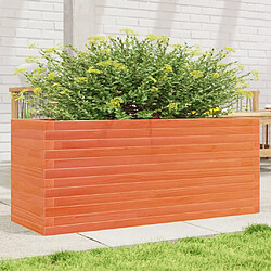 vidaXL Jardinière cire marron 110x40x46 cm bois de pin massif