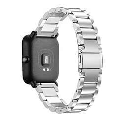 Bracelet en métal argent pour votre Xiaomi Huami Amazfit GTS