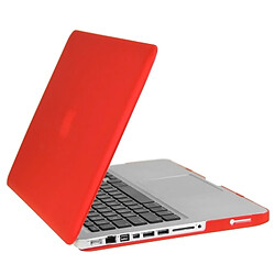 Avis Wewoo Housse Étui rouge pour Macbook Pro 15,4 pouces 3 en 1 givré Hard Shell de protection en plastique avec Keyboard Guard & Port prise de poussière