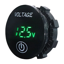 36mm DC5V-48V Imperméable Panneau De Jauge De Testeur De Voltmètre LED Pour Vert De Voiture RV pas cher