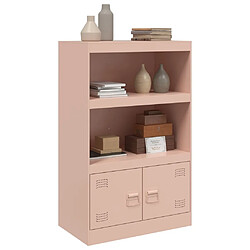 Acheter vidaXL Buffet rose 67x39x107 cm acier