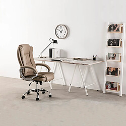 Acheter Vs Venta-Stock Fauteuil de bureau KAREN taupe. Hauteur d'assise :48-58 cm.