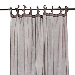 Thedecofactory CANDICE - Voilage XXL en coton marron 140x300