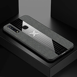 Wewoo Coque Souple Pour étui de protection TPU antichoc Vivo Z5X XINLI Stitching Cloth Gris