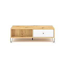 Vivaldi Table Basse BILBAO BL11 Chene Artisan/Blanc Mat