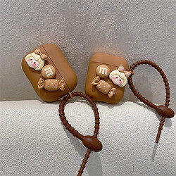 GUPBOO Airpods Coque Housse Étui Protecteur Compatible pour AirPods Pro-Ins couleur caramel jolie fille bonbon femelle