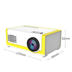 Acheter Mini projecteur de poche pour cinéma maison pour iPhone et smartphone Android jaune TYY021