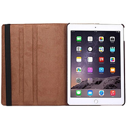 Acheter Wewoo Smart Cover marron pour iPad Air 2 360 degrés de rotation litchi texture flip étui en cuir avec 2 supports d'engrenages