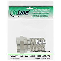 InLine Connecteur F pour Câble coaxial avec gaine 8,2mm