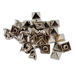 Avis 20 Ensembles De Rivets De Goujons Pyramidaux Boutons-pression Bricolage Artisanat En Cuir Argent