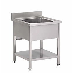 Plonge Inox Professionnel 1 Bac Avec Etagère - Gamme 700 - Gastro M