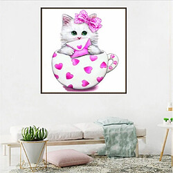 Avis dessin animé chat diy 5d diamant broderie peinture point de croix kit décor rose