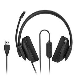 Hama PC-Office-Headset HS-USB300 V2 Stereo, schwarz