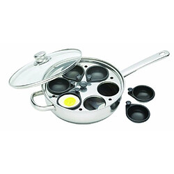 Kitchen Craft Lot de 6 Cuiseurs Oeufs Acier