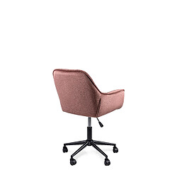 Acheter Vivaldi Fauteuil Pivotant MILAN 2 Rose Velours