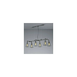 TRIO LIGHTING Suspensions Gotham Argent Antique 6x60W E27