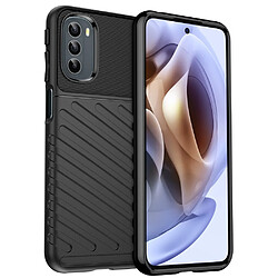 Coque en TPU texture sergé noir pour votre Motorola Moto G31/Moto G41