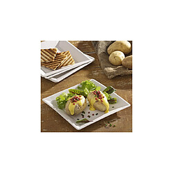 PAPSTAR Assiette en carton 'pure' carré, 225 x 225 x 18 mm ()