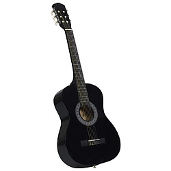 vidaXL Guitare classique avec sac pour débutants Noir 3/4 36"