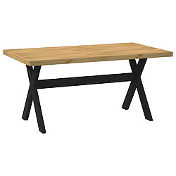 Acheter vidaXL Table à manger NOAIN pieds en forme de X 160x90x75cm massif pin