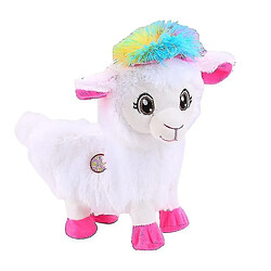 Universal Musical de poupée alpacas électrique en peluche, animaux de compagnie boppi le butin shakin blanc