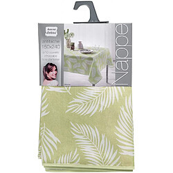 Douceur D'Interieur Nappe polyester imprimée Lifette - 150 x 240 cm - Vert