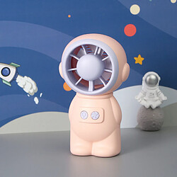 (Rose) Turbine Astronaut Space Usb Charging Star Ventilateur Électrique de Bureau Portable pour Enfants