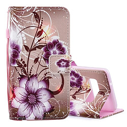 Wewoo étuis en cuir Coque Housse Étui à rabat horizontal avec motif Lotus pour Galaxy S10 +, support, logements pour cartes et portefeuille