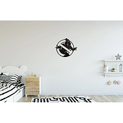 Homemania Décoration murale Ghost Busters - Art mural - pour le salon, la chambre à coucher - Acier noir, 62 x 0,15 x 54 cm