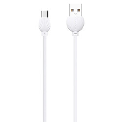 Wewoo Câble USB CL-62 Câble de données d'insertion double face en alliage d'aluminium 2,5 A USB-C / Type-C avec transmissionlongueur 1 m blanc