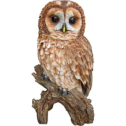 Vivid Arts Hibou fauve en résine 31 cm.