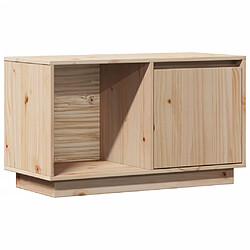 vidaXL Meuble TV 74x35x44 cm Bois de pin massif