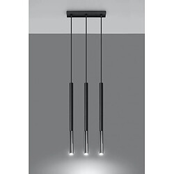 Avis Luminaire Center Suspension Mozaica Acier Noir,chrom 3 ampoules 90cm