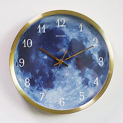 Avis Horloge Murale Lumineuse 12 Pouces Ronde Décorative Horloge De Chambre à Coucher Cadeaux D'or