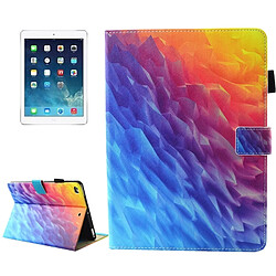 Wewoo Coque pour iPad mini 4 / mini 3 / mini 2 / mini cas de protection en cuir de rabat horizontal de modèle universel de polygones colorés avec le support et les fentes de carte sommeil