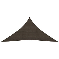 Maison Chic Voile d'ombrage | Voile de parasol | Toile d'ombrage 160 g/m² Marron 4x5x5 m PEHD -MN71162