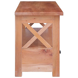 Avis vidaXL Meuble TV 115x30x40 cm Bois d'acajou massif