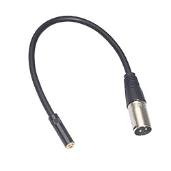 rca / xlr femelle vers xlr mâle xlr adaptateur de câble pour casque audio ligne 30cm a