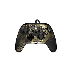 Manette filaire PowerA Adv Dragon vs Phoenix pour Xbox Series X Noir et Or