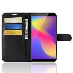 Wewoo Housse Étui noir pour ZTE Nubia V18 et N3, avec portefeuille porte-cartes fentes Litchi Texture en cuir Flip horizontale cartes pas cher