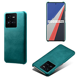 Coque en TPU + PU texture des veaux, anti-chutte pour votre Vivo iQOO 10 Pro 5G - vert