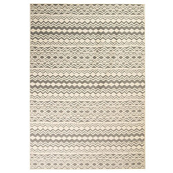 vidaXL Tapis moderne Design traditionnel 160 x 230 cm Beige/Gris