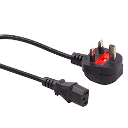 Maclean Câble d'alimentation PC 3 broches 1,5 m Ordinateur GB UK Plug ATX Connecteur Projecteurs TV DVD