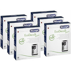 Lot de 6 détartrants delonghi (12 x 100 ml) pour machines à café