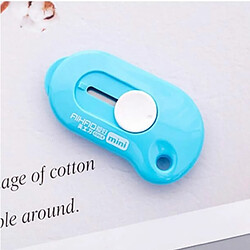 Wewoo Gadget Mignon solide mini couteau portable coupe-papier lame de rasoir papeterie de bureau bleu