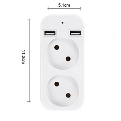 Totalcadeau Multiprise caméra espion cachée Wifi Vidéo HD et son et 2 ports USB pas cher