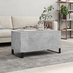 Maison Chic Tabls basse,Table Console pour salon Gris béton 90x44,5x45 cm Bois d'ingénierie -MN22845